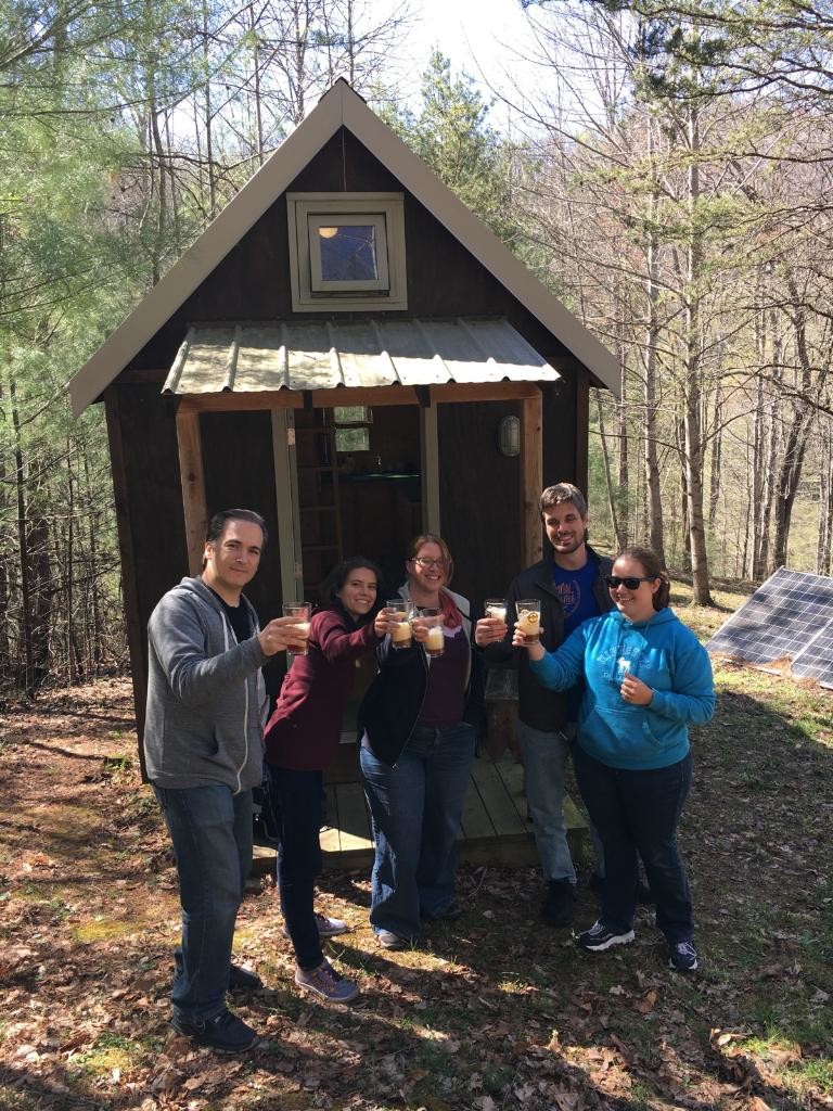 cheers to living in 120 square feet!