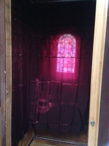 Entry Curtain Over Shower & Door