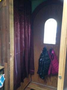 Entry Curtain Over Shower